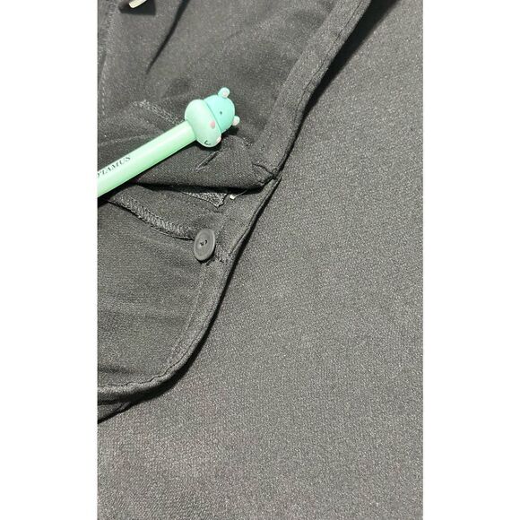 Eileen Fisher Cropped Ankle Pants Straight Leg Trouser Dress Pants Black Large - Picture 8 of 13